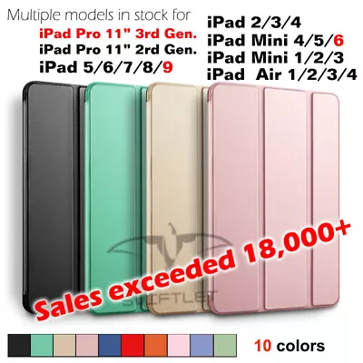 $12.50 • Buy Lightweight Shockproof Smart Cover Case IPad 9 8 7 6 5 4 3 2 Gen Air Mini Pro 11