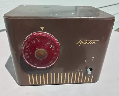 Vintage ASTATIC MODEL Rare Radio Unit Or Parts • $14.95