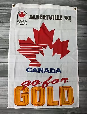 Alberta Albertville Olympics 1992 Flag Rare • $99.99