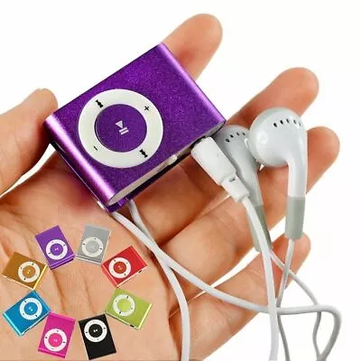 Mini Clip-on MP3 Player With Micro TF/SD Slot Portable Metal USB 2.0 • $4.49