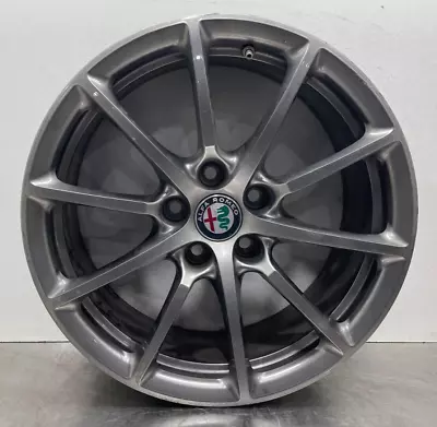 2017 Alfa Romeo Giulia Oem Rim Factory Wheel 17  X 7.5  10 Spoke Alloy Cap Tpms • $246.99