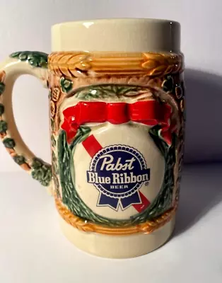 1985 LE Pabst Blue Ribbon PBR King Gambrinus Holiday Beer Stein Mug Japan • $15.99