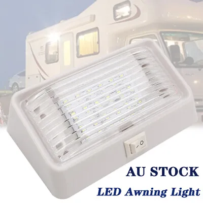 White Camper Trailer LED Awning Light With Switch Amber For Caravan Jayco Eagle  • $28