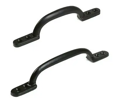 Black Hot Bed Pull Handles Shed Door Gate Kitchen Cupboard Indoor Outdoor 6” 7” • £3.99