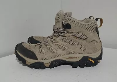 Merrell Moab Ventilator Vibram Trail Hiking Boots Taupe J86592 Womens Size 8.5 • $49.99