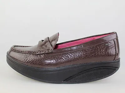 Women's Shoes MBT 6 (EU 36) Loafers Brown Shiny Leather DF778-36 • $67.90