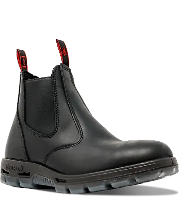 Redback Easy Escape Black Oil Kip UBBK Elastic Sided Soft Toe Work Boots • $107.99