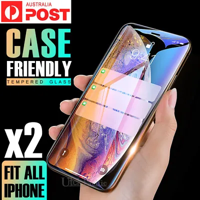 $4.99 • Buy Tempered Glass Screen Protector For IPhone 14 13 12 11 Pro 8 7 PLUS XR XS Max