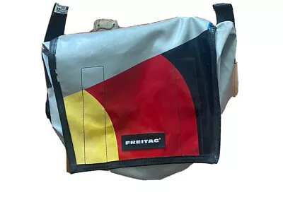 FREITAG Messenger Bag G5.1 German Flag 🇩🇪 Recycled Materials Red Black Yellow • $64