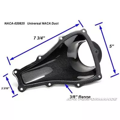 APR Performance NACA Duct Type 1 Hood Brake Front Vent Universal Carbon Fiber • $128.35