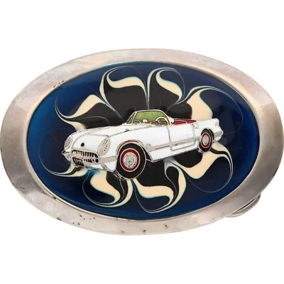 Chevy Chevrolet Corvette Muscle Classic Car Show 3 1970s Vintage Belt Buckle • $25