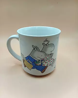 Boynton Hippos Coffee Mug Manic Monday Business As Usual White Ceramic 10 Oz. • $14.99