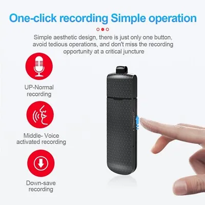 16/32GB USB Voice Recorder Mini Spys Digital Voice Audio Recorder Hidden Device • $27.22