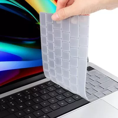 Clear Silicone Keyboard Soft Cover Skin For MacBook 14 16 13 15 2023 US Layout • $6.50