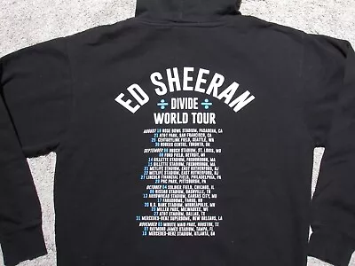 ED SHEERAN 2019 Divide World Tour HOODIE Unisex/Mens MED US Dates Pullover Shirt • $15