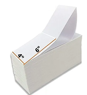 5000 4x6 Fanfold Thermal Transfer For Zebra 4  X 6  Labels Z-Perform 1500T • $88.99