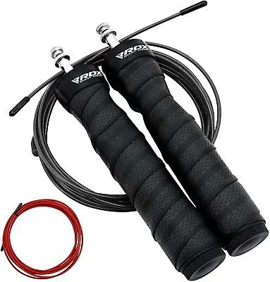 Skipping Jump Rope By RDX Heavy Weighted Jump Rope Fitness Steel Jump Cables • $19.99