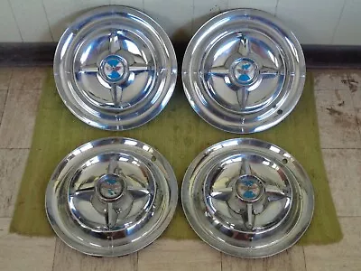 $499.95 • Buy 55 56 Dodge Spinner HUB CAPS 15  Set 4 Wheel Covers D500 Royal Lancer 1955 1956 