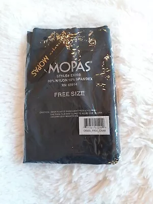NEW MOPAS Charcoal EX005 YOGA / WORKOUT CAPRI Over The Knee LEGGINGS Free Size  • $17.76