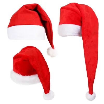 £6.99 • Buy Santa Claus Hat Father Christmas Novelty Office Party Xmas Wholesale Fancy Dress