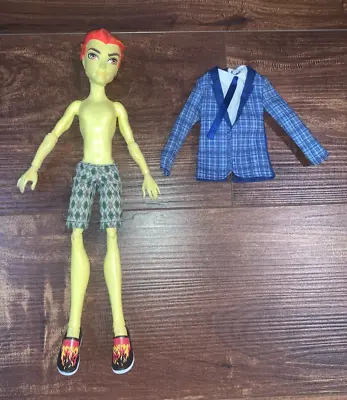 2012 Monster High Heath Burns Home Ick Mattel Male Boy Doll With Clothes Shoes • $24.99