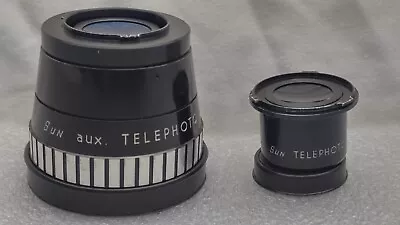 Sun Aux 66 Telephoto Lens TLR Set - Yashica/Rollei Bayonet  Lenses & Case • £27