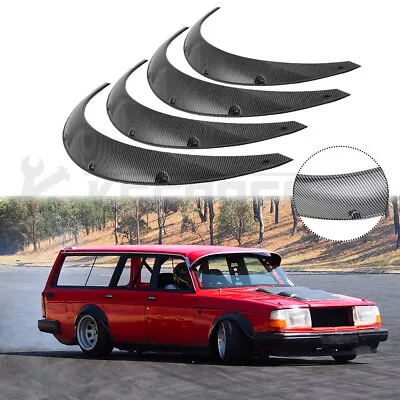 Carbon Fiber Fender Flares Extra Wide Wheel Arches For Volvo 740 745 850 940 960 • $99.11