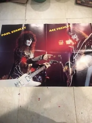 KISS Ace Frehley And Paul Stanley Double Sided Poster Gene And Peter 20 “ X 30” • £23.74