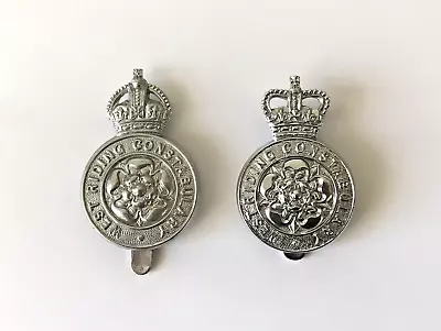 An Excellent Pair Of Obsolete West Riding Constabulary Police Cap Badges • £15
