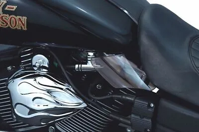 $82.79 • Buy Kuryakyn Saddle Seat Leg Smoked Shields Engine Air Heat Deflectors Harley Dyna