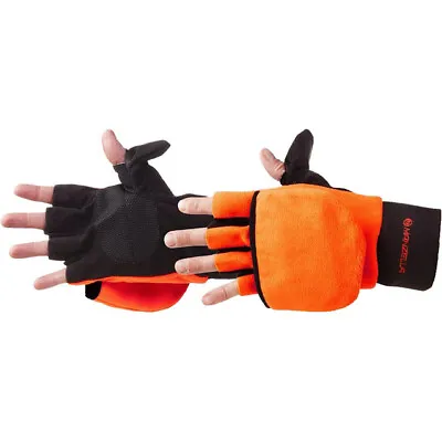Manzella H146M-BLZ-L Convertible Black Orange Mens Size Large Hunting Gloves • $30.40