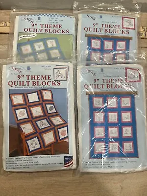 Jack Dempsey Needle CHOICE Of Stamped Quilt Blocks 9  14  18  • $5.99