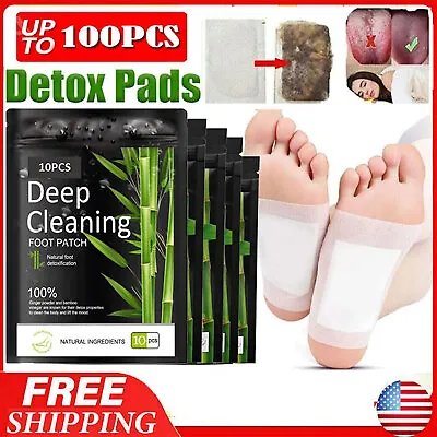 100PCS Detox Foot Patches Pads Body Toxins Feet Slimming Deep Cleansing Herbal • $5.69