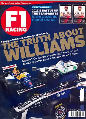 F1 RACING MAGAZINE - MAY 2011 - TRUTH ABOUT WILLIAMS - Excellent Condition • £2.75