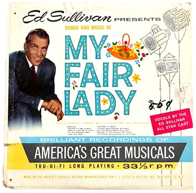 Ed Sullivan ‎– Ed Sullivan Songs And Music Of My Fair Lady - RCA Records - 12  • $3.29
