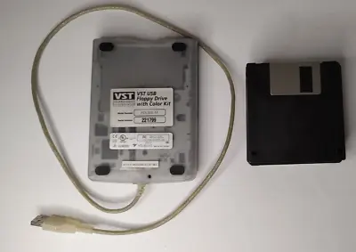 VST Technologies USB Floppy Drive With Color Kit FDUSB-M Blue 10 3.5  Disks • $14