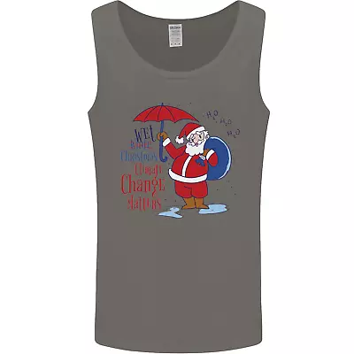 Christmas Climate Change Matters Santa Mens Vest Tank Top • £10.49