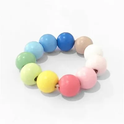 £5.20 • Buy Wooden Round Beads Colour Choice Wood Craft Bead 8mm Xmas Gift Jewellery Making