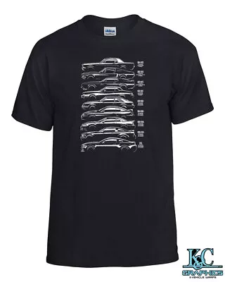 Ford Mustang History T Shirt 047 • $17.95