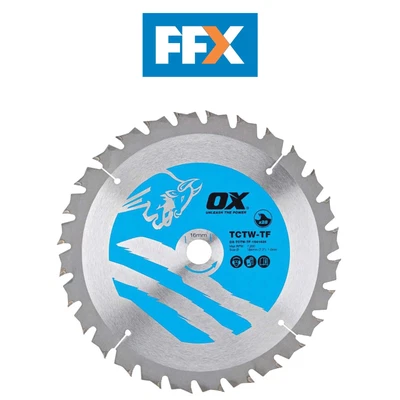 OX-TCTW-TF-1901640 190/16mm Wood Cutting Thin Kerf Circular Saw Blade 40 Teeth  • £13.92