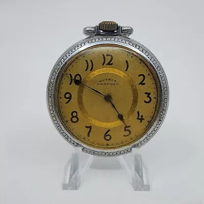 Antique 1917 Hampden Dueber WM Mckinley 16s 17j Pocket Watch PARTS REPAIR • $100