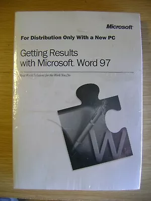 Microsoft Word 97 Install CD And Manual - New And Sealed • £12.95