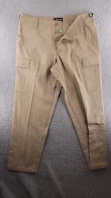 LA Police Gear Pants Mens Large Brown BDU Cargo Ripstop Utility • $14.95