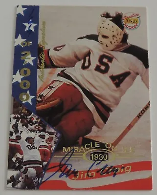 1980 Usa Miracle On Ice Jim Craig Autograph #d/2000 Signature Rookies 1995 • $79.99