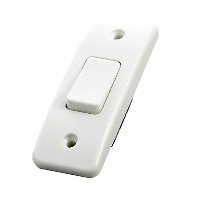 £4.95 • Buy MK K4841WHI 10amp 1 Gang 2 Way Architrave Single Light Switch