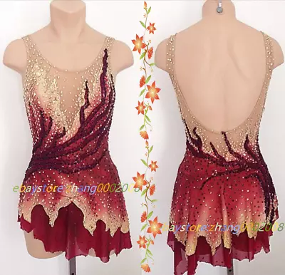 £159 • Buy Sparkles Ice Skating Dress.Competition Figure Skating Dance Twirling Costume