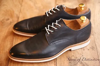 Joseph Cheaney Navy Blue Leather Derby Shoes UK 9.5 US 10.5 EU 44 • £65