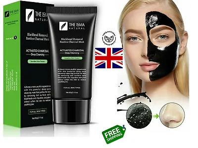 Charcoal Activated Black Face Mask Blackhead Remover Peel Off Facial Black Mask • £3.99