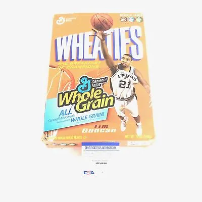 $3847.03 • Buy Tim Duncan Signed Wheaties Box PSA/DNA San Antonio Spurs Autographed