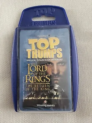 New Factory Sealed Top Trumps ~ Lord Of The Rings ROTK ~ Winning Moves 2003 • £8.50